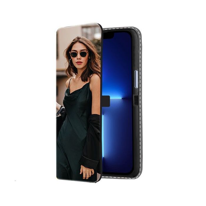 iPhone 13 Mini - Personalised Wallet Case (Front Printed)