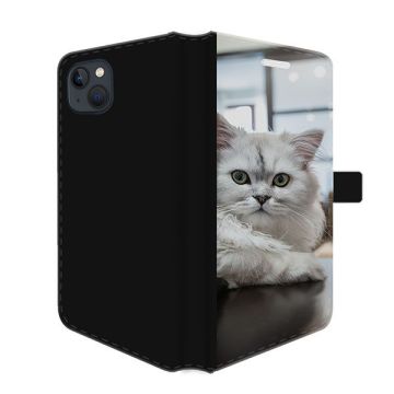 iPhone 15 Plus - Husă Portofel (Print Frontal) Personalizată