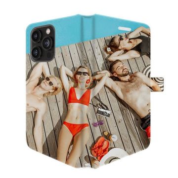 iPhone 15 Pro - Husă Portofel (Print Complet) Personalizată