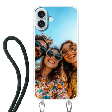 iPhone 16 Plus - Husă cu Șnur (Crossbody) Personalizată
