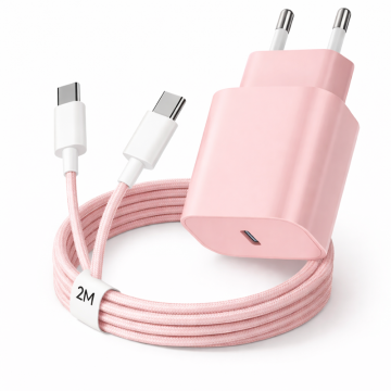 Incarcator - Incarcator Rapid USB-C 20W - Roz
