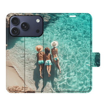 iPhone 17 Pro - Husă Portofel (Print Complet) Personalizată