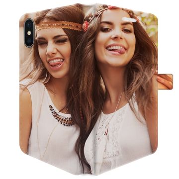 iPhone XS - Husă Portofel (Print Complet) Personalizată
