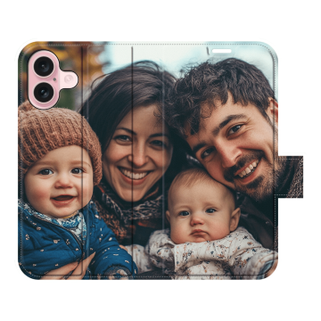 iPhone 16 - Husă Portofel (Print Complet) Personalizată