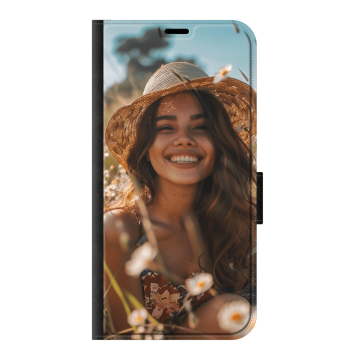 iPhone 16 Plus - Husă Portofel (Print Frontal) Personalizată