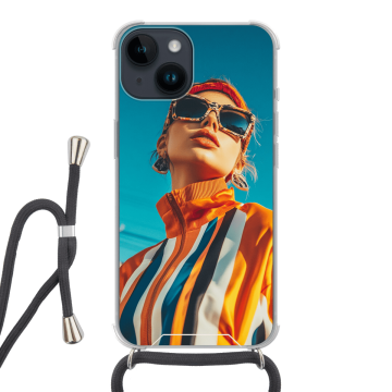 iPhone 14 - Husă cu Șnur (Crossbody) Personalizată