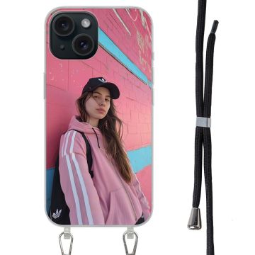 iPhone 15 - Husă cu Șnur (Crossbody) Personalizată