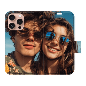 iPhone 16 Pro - Husă Portofel (Print Complet) Personalizată